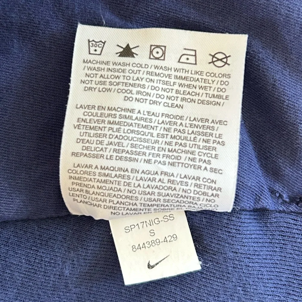 Nike | Women’s Dark Blue Funnel Neck Pullover Sweatshirt Side Pockets Size S